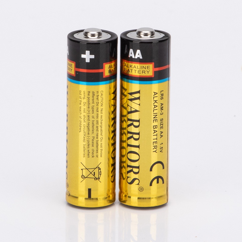 High Capacity AA Alkaline Batteries Pack Warriors