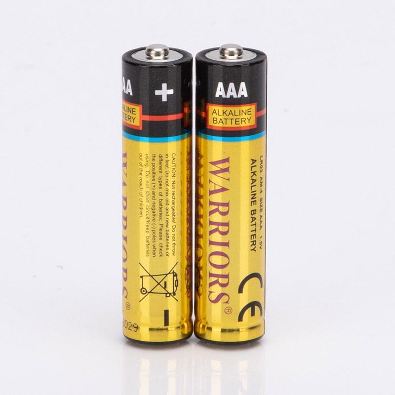 Long-lasting Industrial AAA Alkaline Batteries 60/pcs Warriors