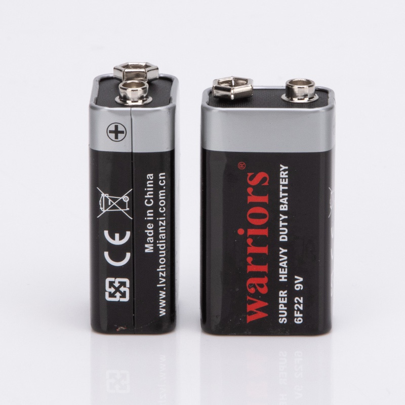 High-capacity Industrial 9 Volt Carbon Batteries